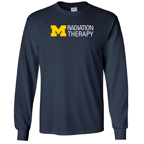 Gildan Ultra Cotton Longsleeve Basic T-Shirt -- Navy