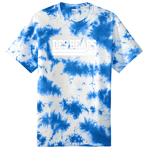 Port and Company Crystal Tie-Dye Tee -- True Royal