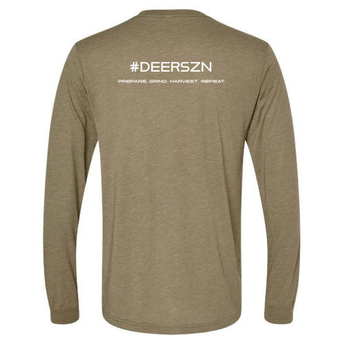 Bella+Canvas Unisex Triblend Long Sleeve Tee- Triblends -- Olive Triblend