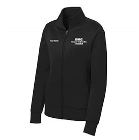 Ladies Sport Tek Sport Wick Fleece Full Zip Jacket -- Black