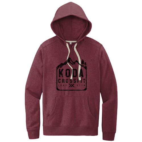 District Re-Fleece Hoodie Maroon Heather