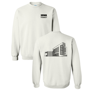 Men/Unisex Gildan Heavy Blend Crew Neck Sweatshirt -- White