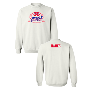 Men/Unisex Gildan Heavy Blend Crew Neck Sweatshirt -- White