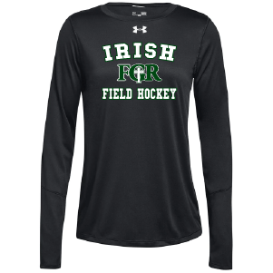 Ladies Under Armour Long-Sleeve Locker T-Shirt 2.0 -- Black / M Sil _001