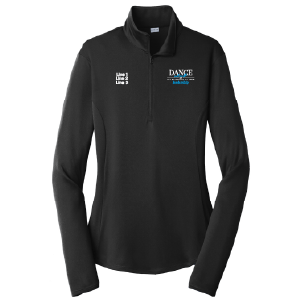 Ladies Sport-Tek Ladies PosiCharge Competitor Quarter Zip Pullover -- Black