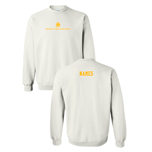 Men/Unisex Gildan Heavy Blend Crew Neck Sweatshirt -- White