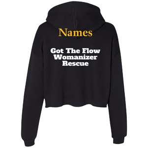 Ladies Bella Canvas Ladies' Cropped Fleece Hoodie -- Black