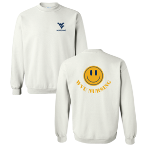 Men/Unisex Gildan Heavy Blend Crew Neck Sweatshirt -- White