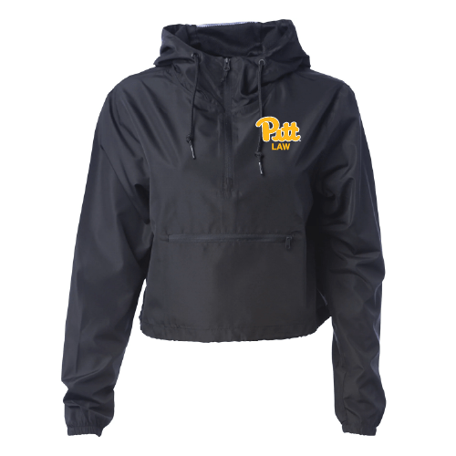 Independent Trading Co. Womens Lightweight Crop Windbreaker