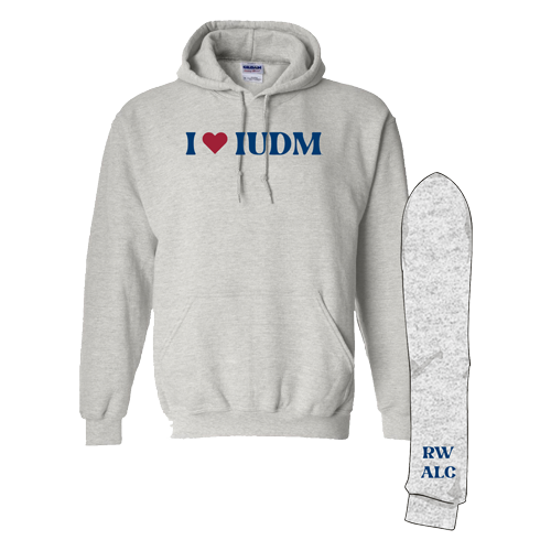 Cotton Hooded Sweatshirt -- Ash