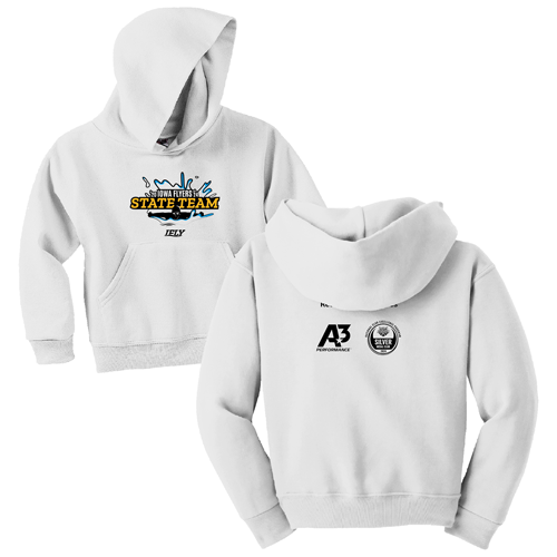 Jerzees 8 Oz., 50/50 Nublend Hooded Pullover Youth -- White