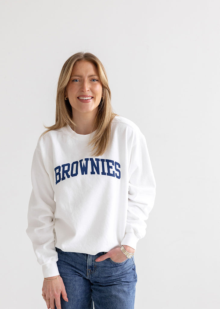 Brownies Sweatshirt: White