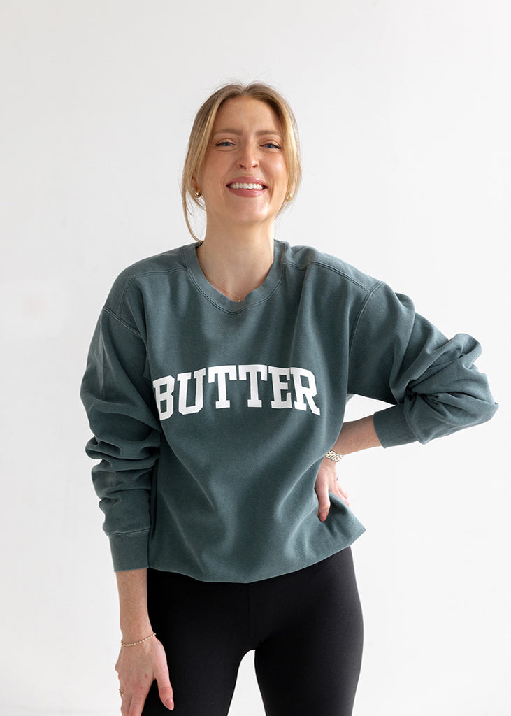 Butter Sweatshirt: Spruce