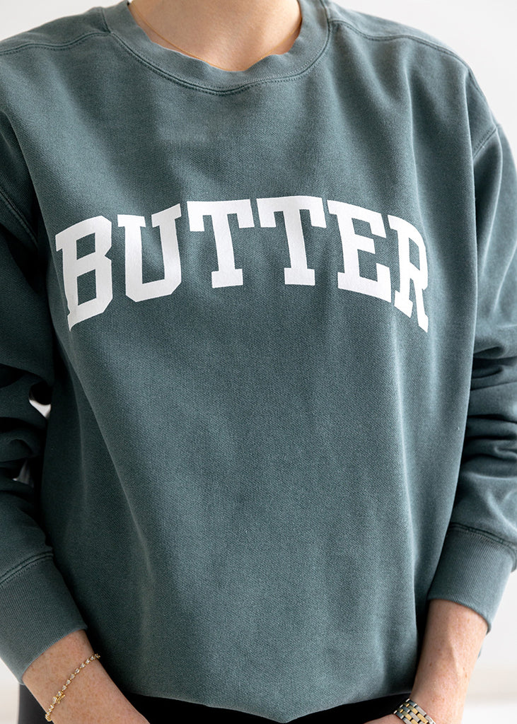 Butter Sweatshirt: Spruce