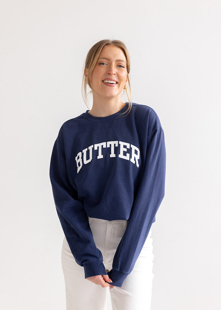 Butter Sweatshirt: Navy