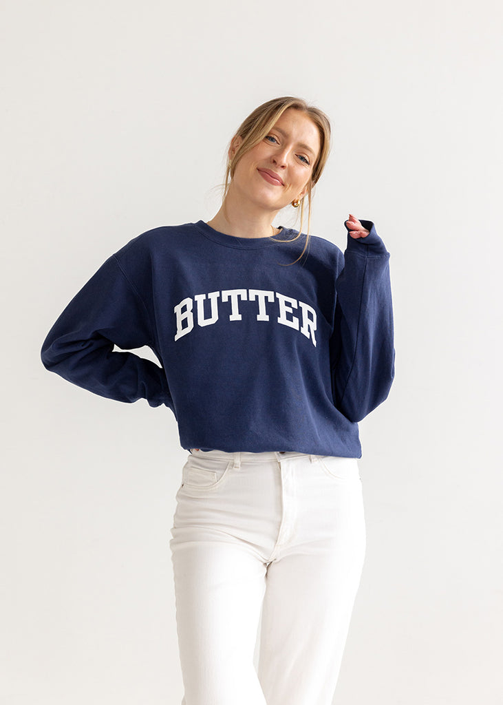Butter Sweatshirt: Navy