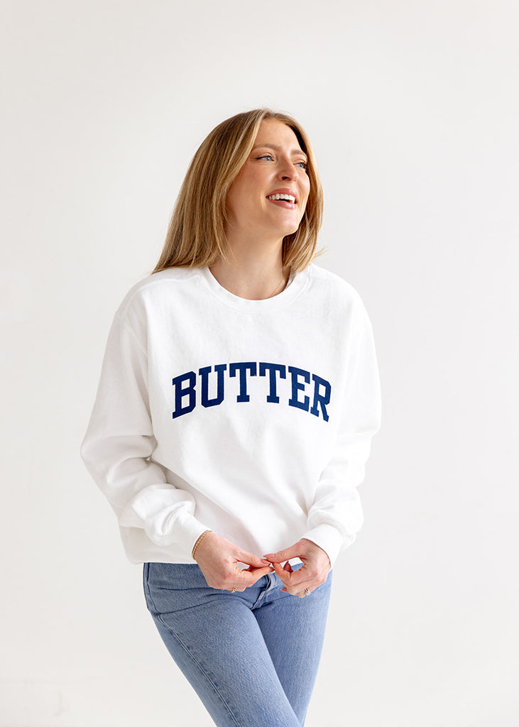 Butter Sweatshirt: White