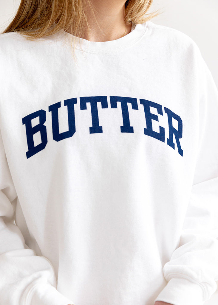 Butter Sweatshirt: White