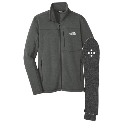 The North Face Sweater Fleece Jacket -- Black Heather
