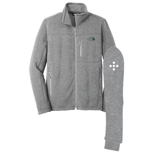 The North Face Sweater Fleece Jacket -- Medium Grey Heather