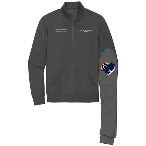 Gender Care Heart District V.I.T. Fleece 1 / 4-Zip -- Charcoal