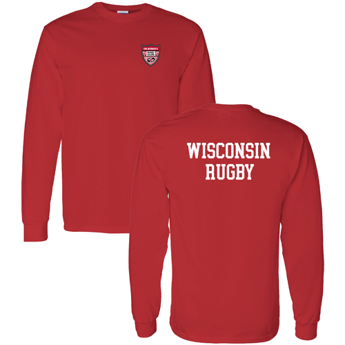 Gildan Heavy Cotton Longsleeve Basic T-Shirt -- Red