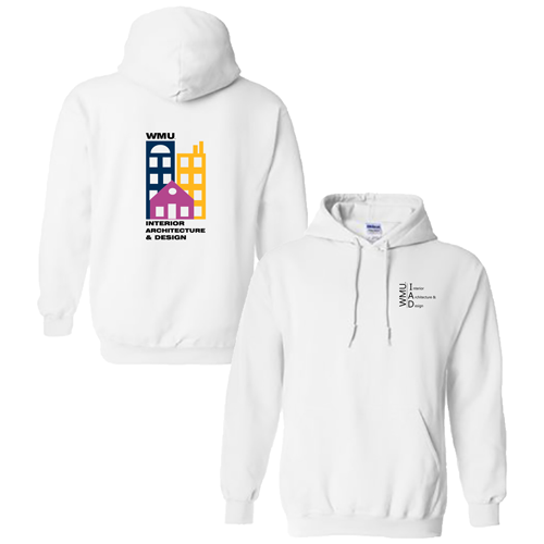 Gildan Heavy Blend Hooded Sweatshirt -- White