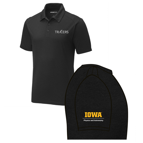 Sport-Tek PosiCharge Tri-Blend Wicking Polo -- Black Triad Solid
