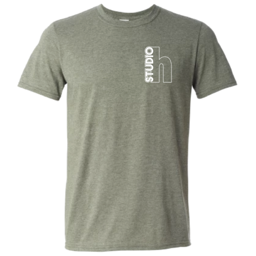 Gildan SoftStyle Fitted T-Shirt -- Heather Military Green