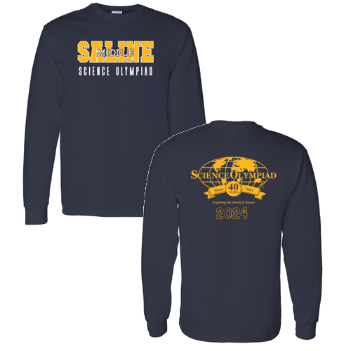 Gildan Heavy Cotton Longsleeve Basic T-Shirt -- Navy