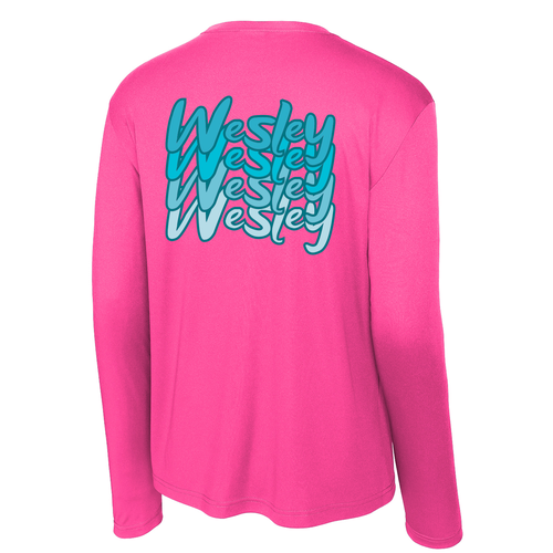 Sport Tek Long Sleeve Competitor -- Neon Pink