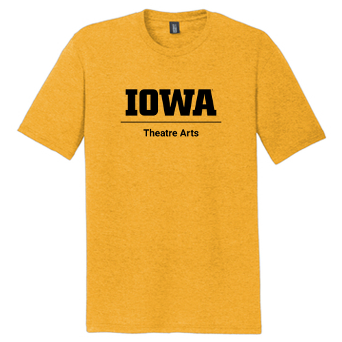 District Made Mens Perfect Tri Crew Tee -- Ochre Yellow Heather
