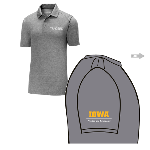 Sport-Tek PosiCharge Tri-Blend Wicking Polo -- Dark Grey Heather