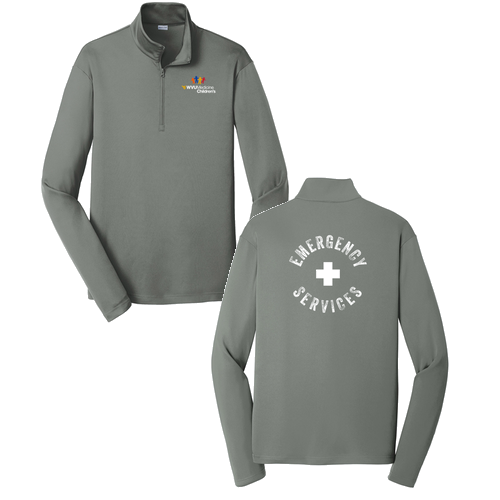 Sport-Tek PosiCharge Competitor Quarter Zip Pullover -- Grey Concrete