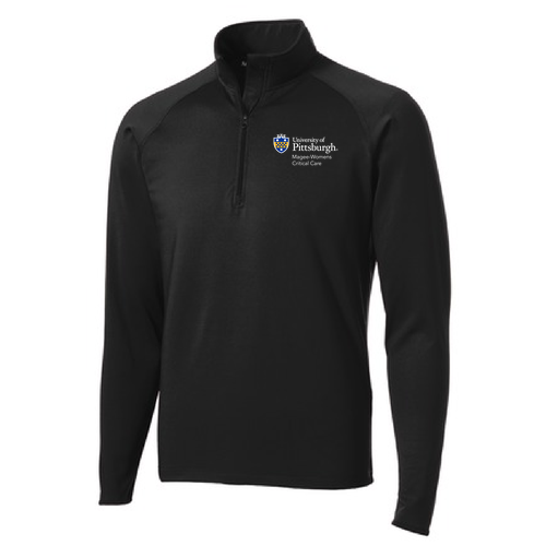 Sport Tek Sport Wick Stretch Half Zip Pullover -- Black