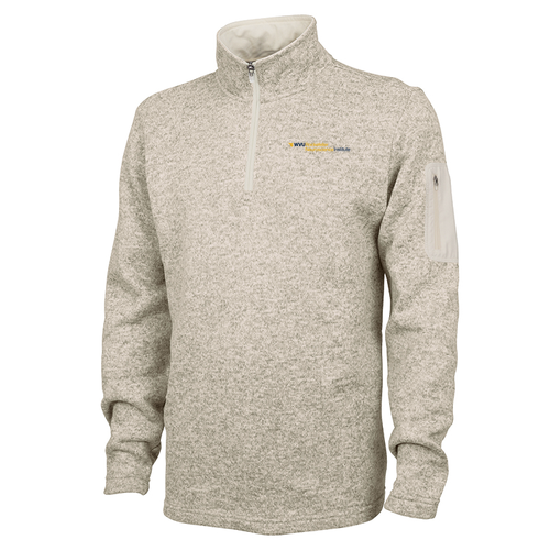 Charles River Mens Heathered Fleece Pullover -- Oatmeal Heather