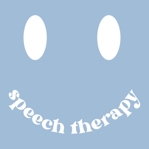 Speech Therapy Smiley Screen Printed Longsleeve | Light Blue