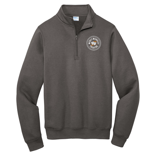 Port and Company Core Fleece Quarter-Zip Pullover Sweatshirt -- Charcoal