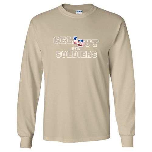 Gildan Ultra Cotton Longsleeve Basic T-Shirt -- Sand