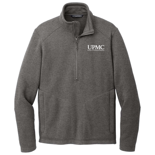 UPMC Port Authority Arc Sweater Fleece 1/4-Zip -- Deep Smoke Heather