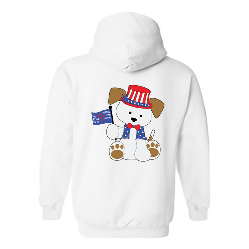 Gildan Heavy Blend Hooded Sweatshirt -- White