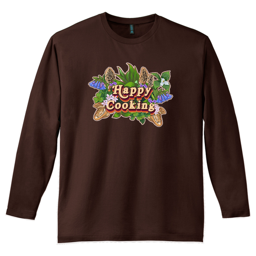 District Made Perfect Weight Long Sleeve Tee -- Espresso