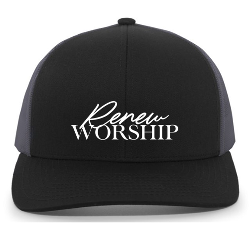 Pacific Headwear Trucker Mesh Hat -- Black / Graphite / Black