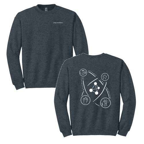 Gildan Heavy Blend Crew Neck Sweatshirt -- Dark Heather