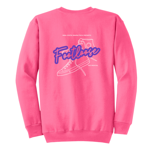Port and Company Classic Crewneck Sweatshirt -- Neon Pink