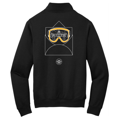 Port and Company Core Fleece Quarter-Zip Pullover Sweatshirt -- Jet Black