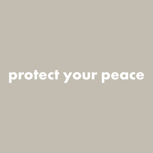 Protect Your Peace Pigment Dyed Crew Neck -- Pigment Cement