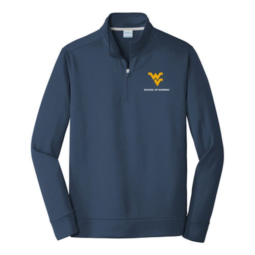 Port & Company Performance Fleece 1/4-Zip Pullover Sweatshirt -- Deep Navy