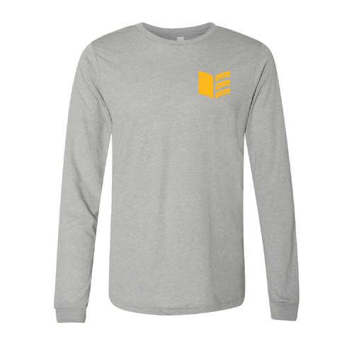 Bella+Canvas Unisex Triblend Long Sleeve Tee- Triblends -- Athletic Grey Triblend