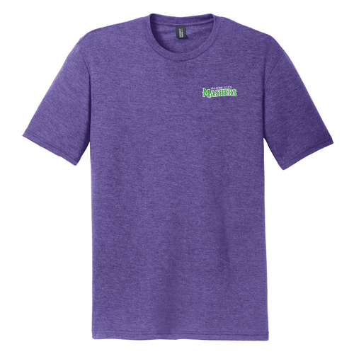 District Made Mens Perfect Tri Crew Tee -- Purple Frost